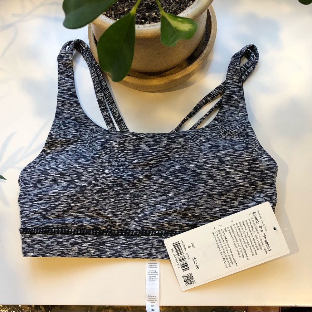 NWT lululemon Energy Bra (Strapped) Size 4